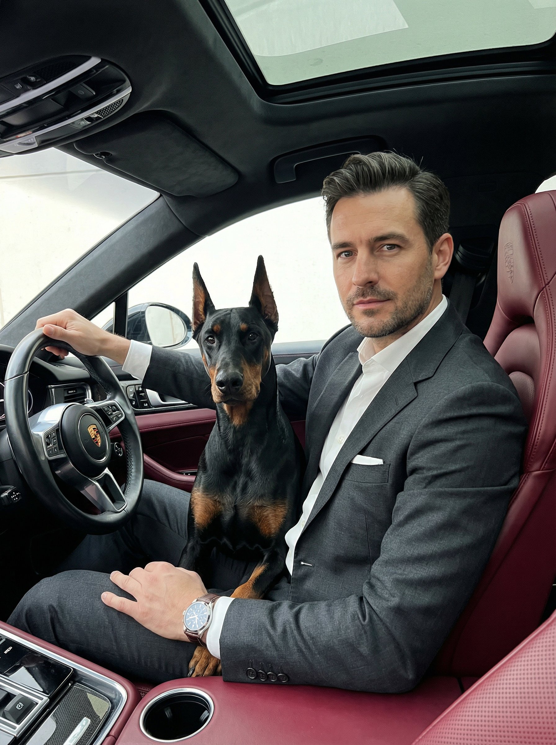 Luxury Lifestyle Portrait with a Dog