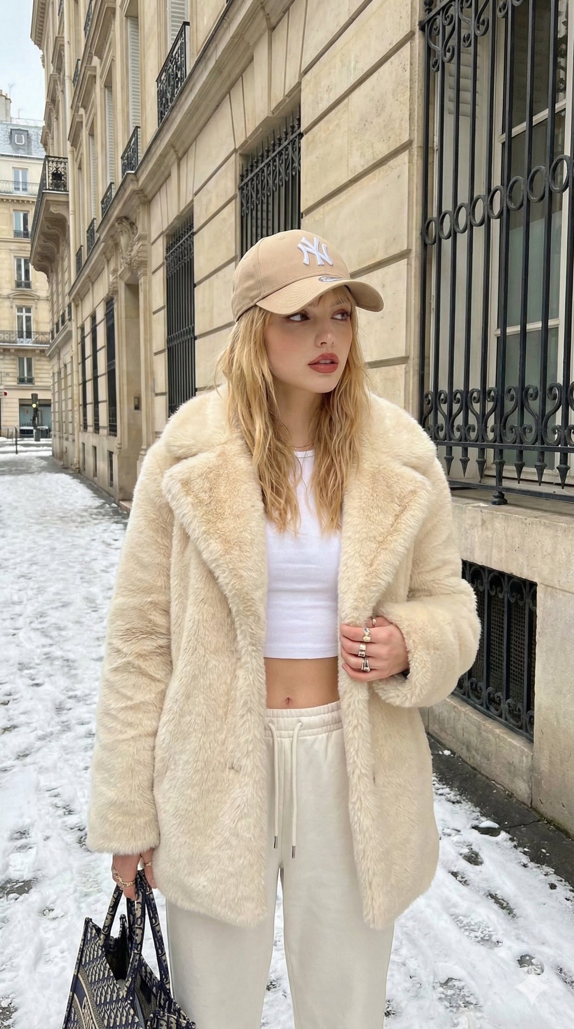 Winter Street Style Portrait in Paris