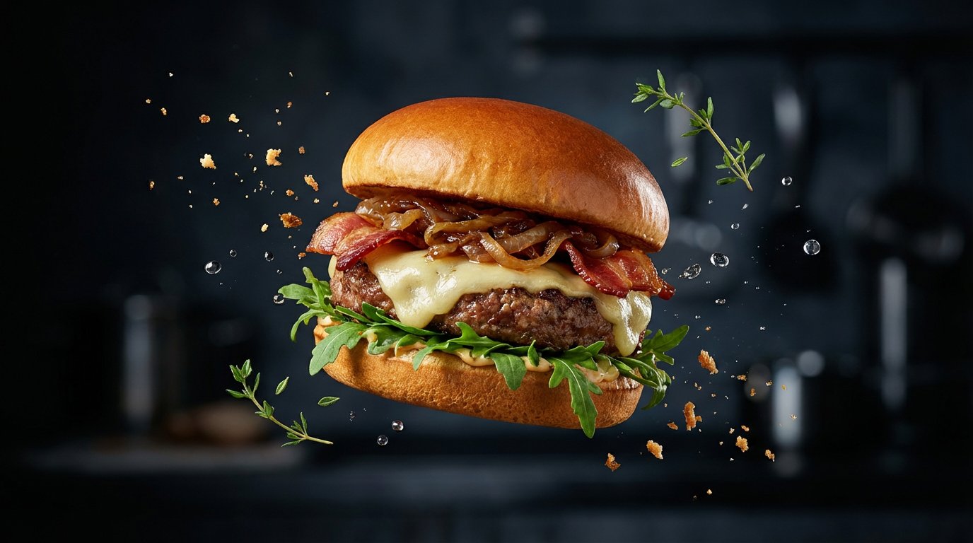 floating in the air food